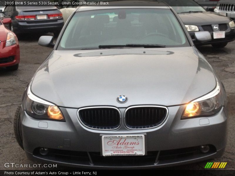 Olivin Green Metallic / Black 2006 BMW 5 Series 530i Sedan