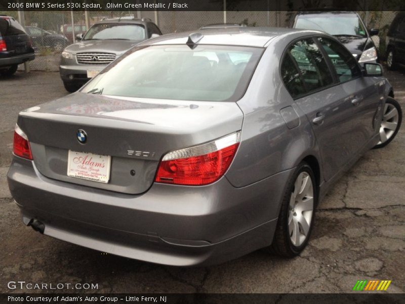 Olivin Green Metallic / Black 2006 BMW 5 Series 530i Sedan