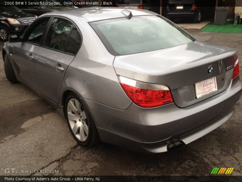 Olivin Green Metallic / Black 2006 BMW 5 Series 530i Sedan