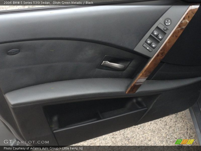 Olivin Green Metallic / Black 2006 BMW 5 Series 530i Sedan