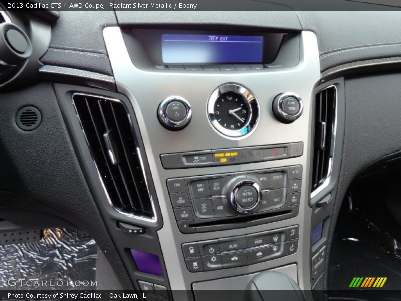 Controls of 2013 CTS 4 AWD Coupe