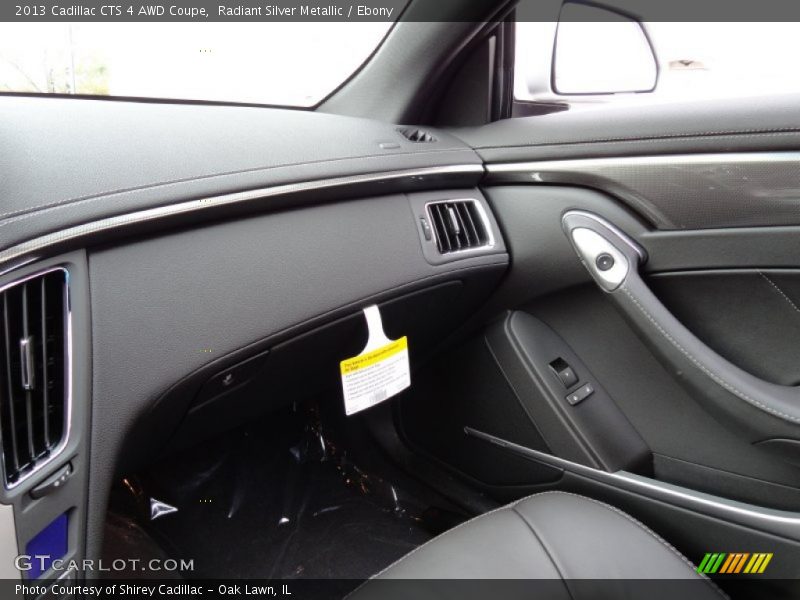 Radiant Silver Metallic / Ebony 2013 Cadillac CTS 4 AWD Coupe