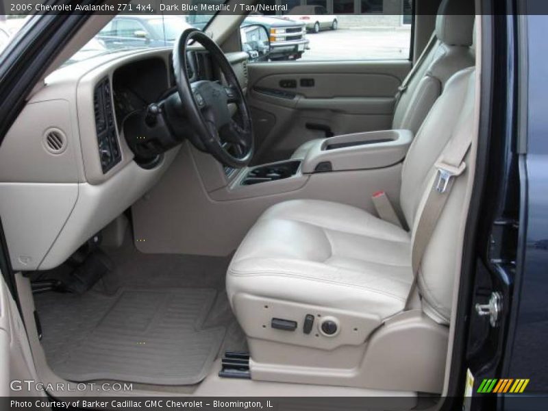 Dark Blue Metallic / Tan/Neutral 2006 Chevrolet Avalanche Z71 4x4