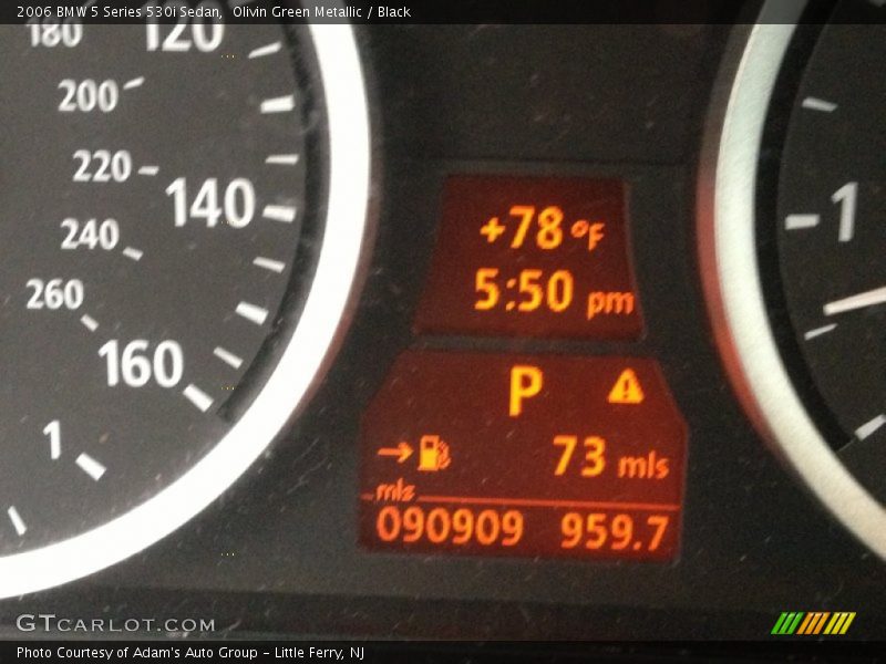 Olivin Green Metallic / Black 2006 BMW 5 Series 530i Sedan