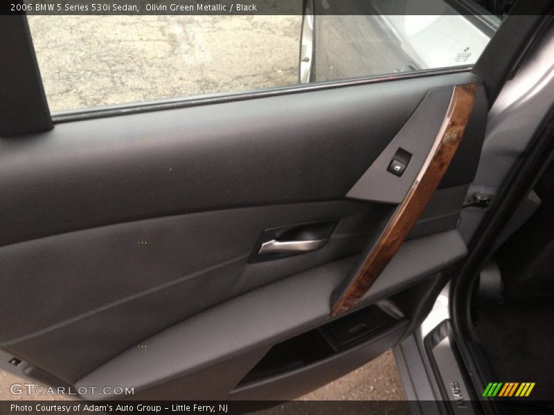 Olivin Green Metallic / Black 2006 BMW 5 Series 530i Sedan