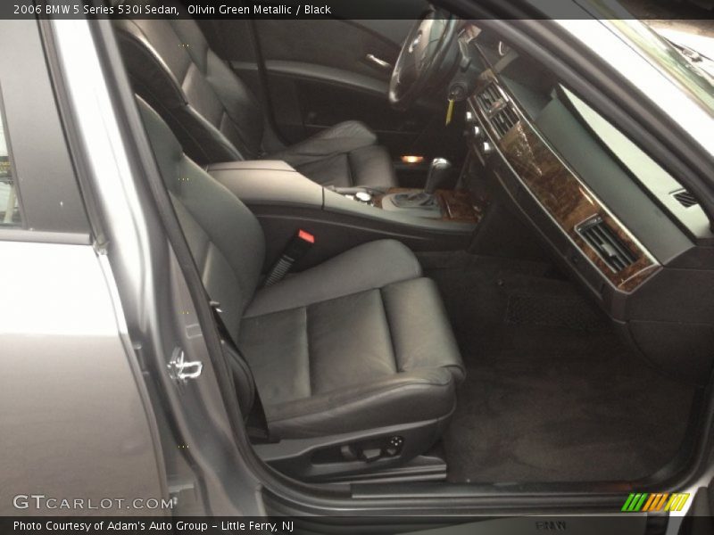 Olivin Green Metallic / Black 2006 BMW 5 Series 530i Sedan