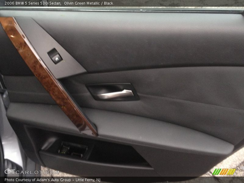 Olivin Green Metallic / Black 2006 BMW 5 Series 530i Sedan