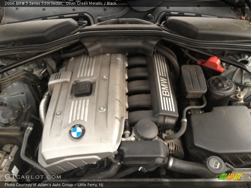 Olivin Green Metallic / Black 2006 BMW 5 Series 530i Sedan