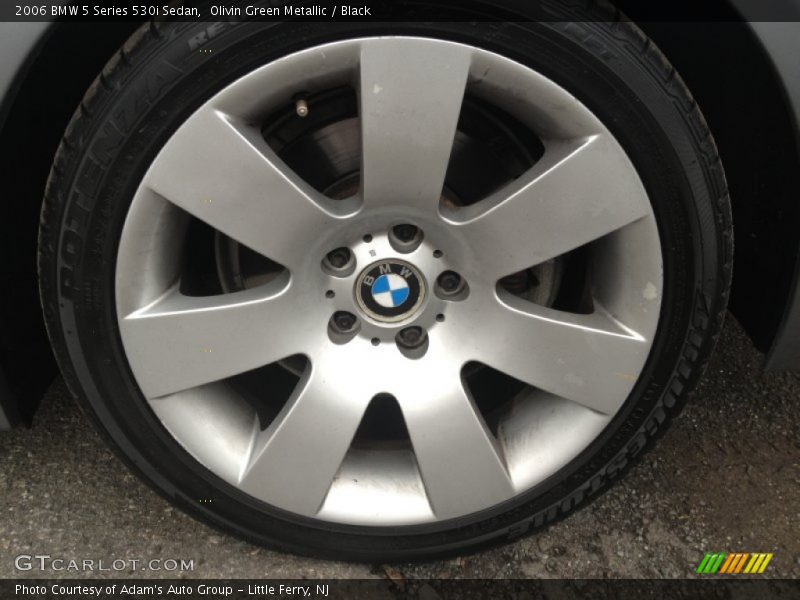 Olivin Green Metallic / Black 2006 BMW 5 Series 530i Sedan