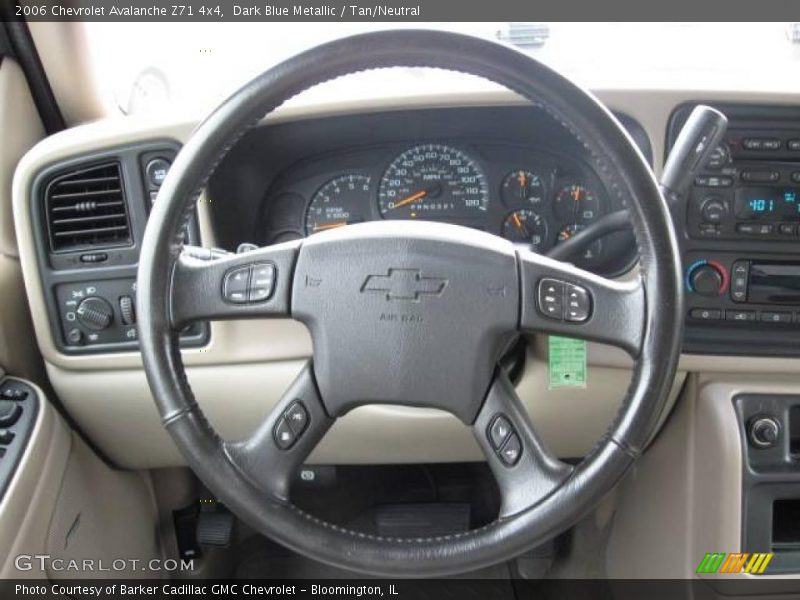 Dark Blue Metallic / Tan/Neutral 2006 Chevrolet Avalanche Z71 4x4