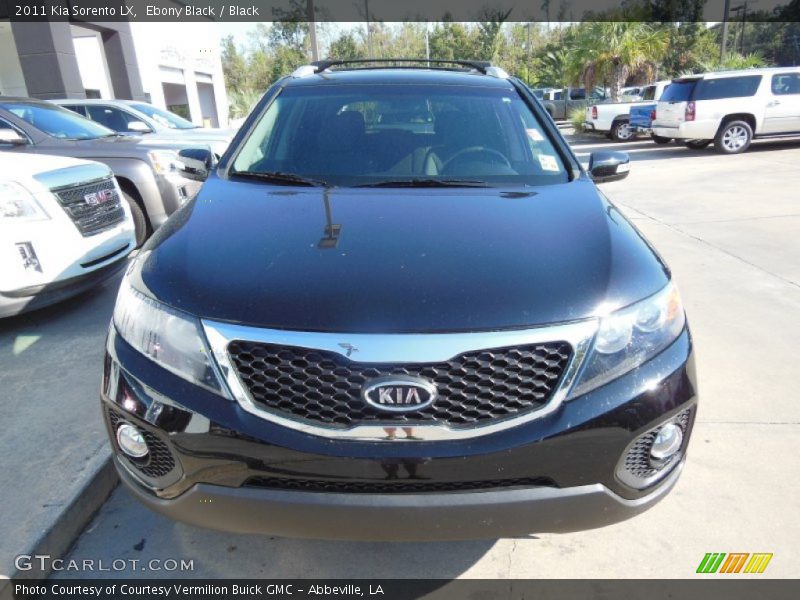 Ebony Black / Black 2011 Kia Sorento LX