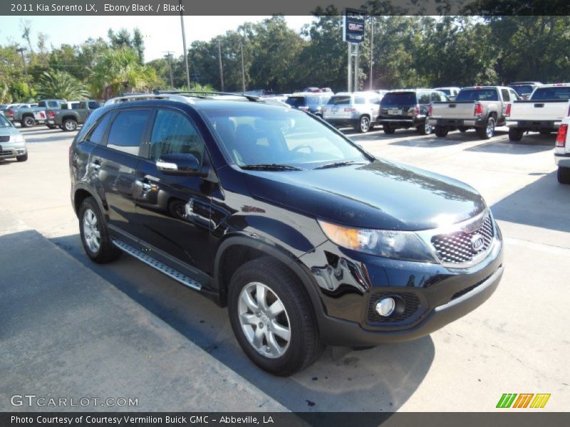 Ebony Black / Black 2011 Kia Sorento LX