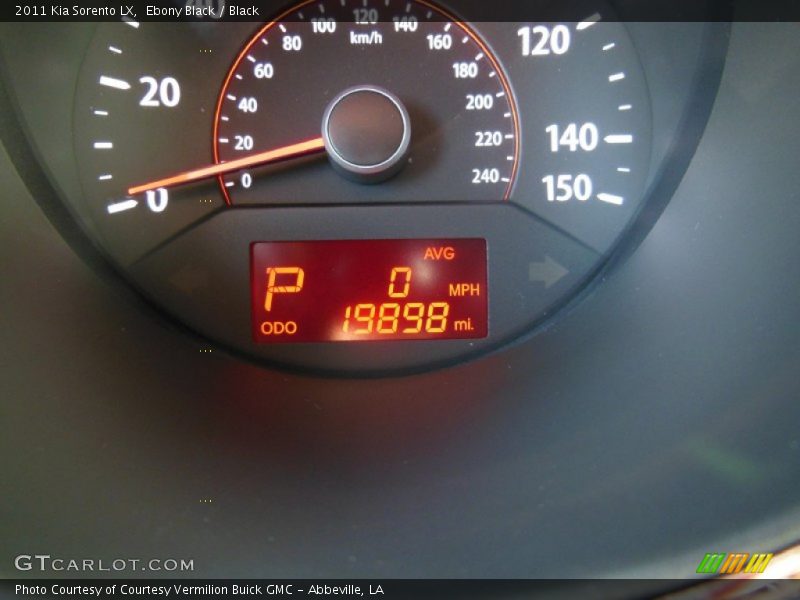 Ebony Black / Black 2011 Kia Sorento LX