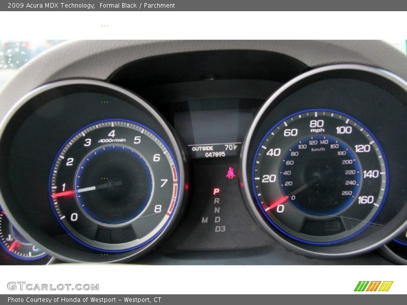 Formal Black / Parchment 2009 Acura MDX Technology