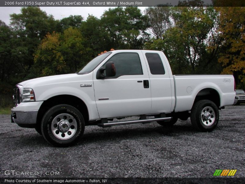 Oxford White / Medium Flint 2006 Ford F350 Super Duty XLT SuperCab 4x4