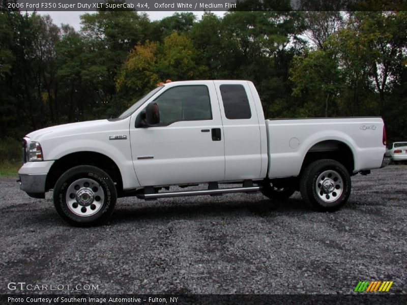 Oxford White / Medium Flint 2006 Ford F350 Super Duty XLT SuperCab 4x4