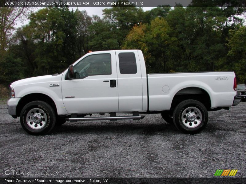 Oxford White / Medium Flint 2006 Ford F350 Super Duty XLT SuperCab 4x4