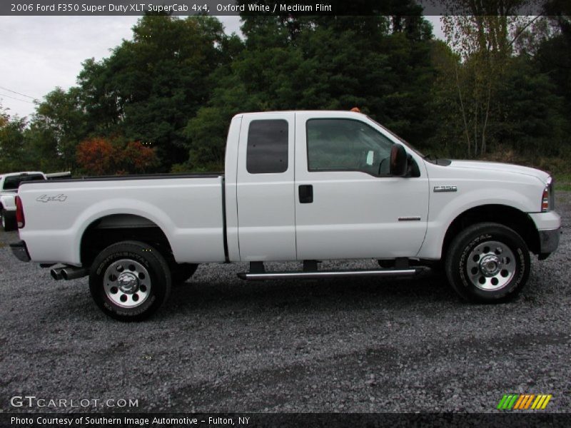 Oxford White / Medium Flint 2006 Ford F350 Super Duty XLT SuperCab 4x4