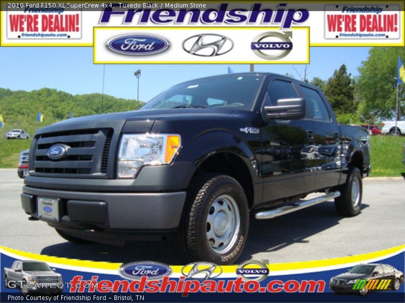 Tuxedo Black / Medium Stone 2010 Ford F150 XL SuperCrew 4x4