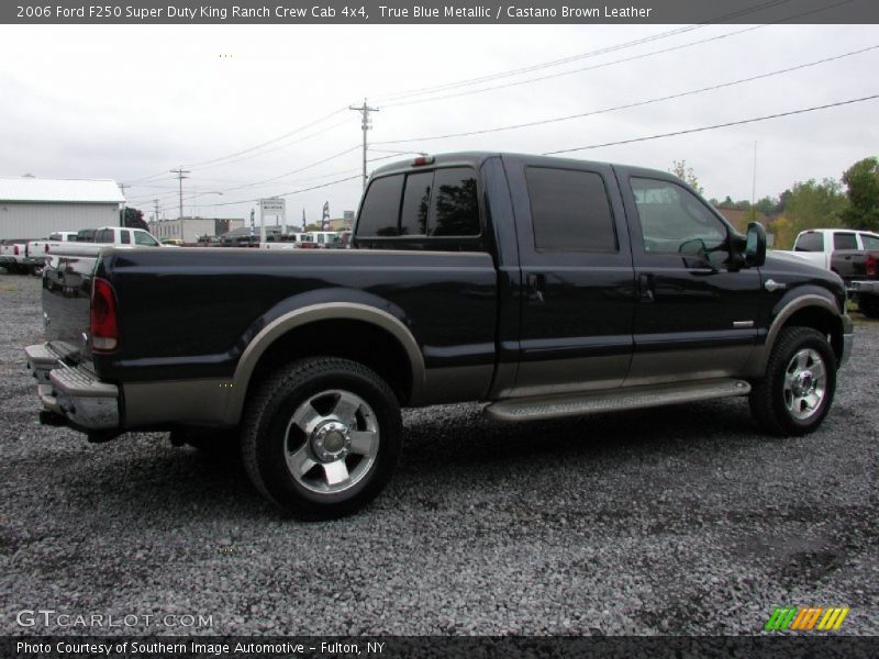 True Blue Metallic / Castano Brown Leather 2006 Ford F250 Super Duty King Ranch Crew Cab 4x4