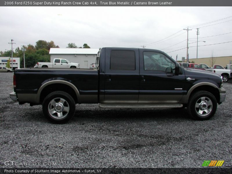 True Blue Metallic / Castano Brown Leather 2006 Ford F250 Super Duty King Ranch Crew Cab 4x4