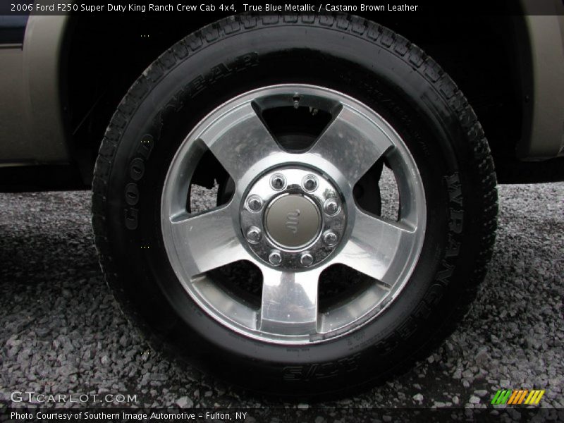 True Blue Metallic / Castano Brown Leather 2006 Ford F250 Super Duty King Ranch Crew Cab 4x4
