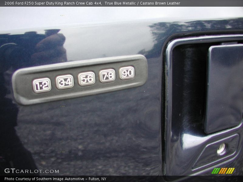 True Blue Metallic / Castano Brown Leather 2006 Ford F250 Super Duty King Ranch Crew Cab 4x4
