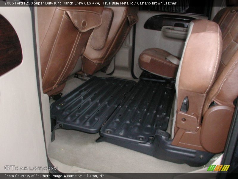 True Blue Metallic / Castano Brown Leather 2006 Ford F250 Super Duty King Ranch Crew Cab 4x4