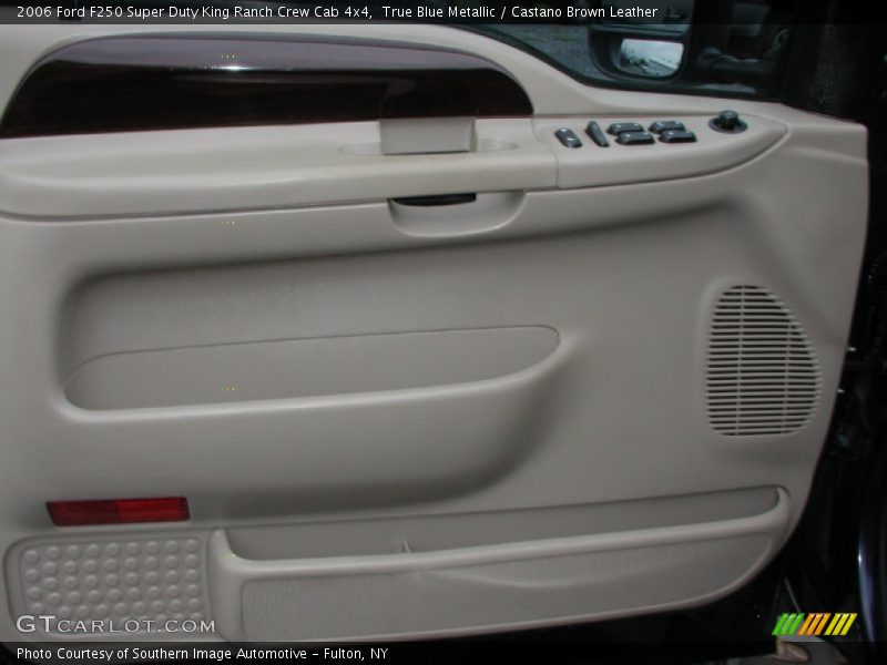 True Blue Metallic / Castano Brown Leather 2006 Ford F250 Super Duty King Ranch Crew Cab 4x4