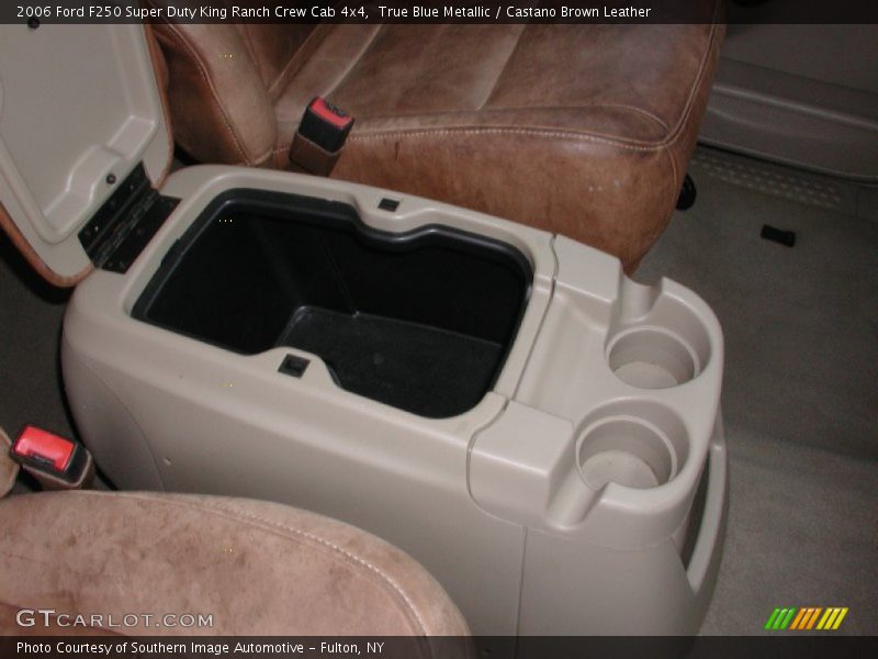 True Blue Metallic / Castano Brown Leather 2006 Ford F250 Super Duty King Ranch Crew Cab 4x4