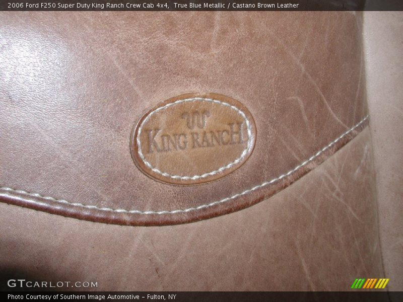 True Blue Metallic / Castano Brown Leather 2006 Ford F250 Super Duty King Ranch Crew Cab 4x4