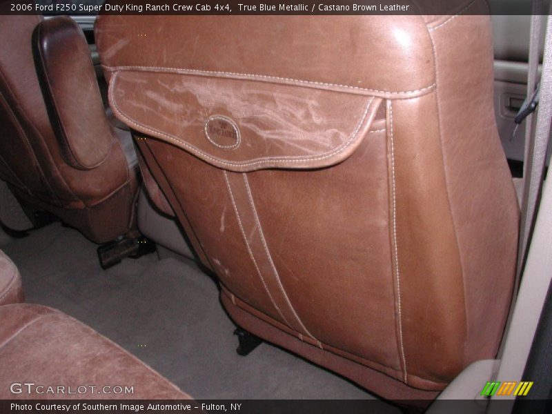 True Blue Metallic / Castano Brown Leather 2006 Ford F250 Super Duty King Ranch Crew Cab 4x4