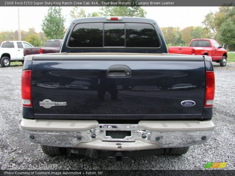True Blue Metallic / Castano Brown Leather 2006 Ford F250 Super Duty King Ranch Crew Cab 4x4