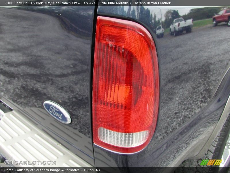 True Blue Metallic / Castano Brown Leather 2006 Ford F250 Super Duty King Ranch Crew Cab 4x4
