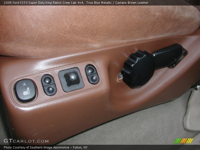 True Blue Metallic / Castano Brown Leather 2006 Ford F250 Super Duty King Ranch Crew Cab 4x4