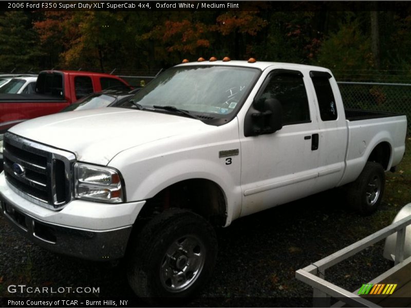 Oxford White / Medium Flint 2006 Ford F350 Super Duty XLT SuperCab 4x4