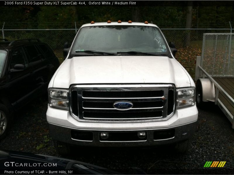 Oxford White / Medium Flint 2006 Ford F350 Super Duty XLT SuperCab 4x4