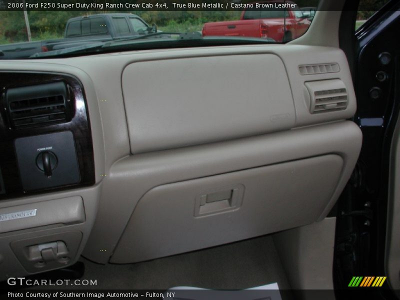 True Blue Metallic / Castano Brown Leather 2006 Ford F250 Super Duty King Ranch Crew Cab 4x4