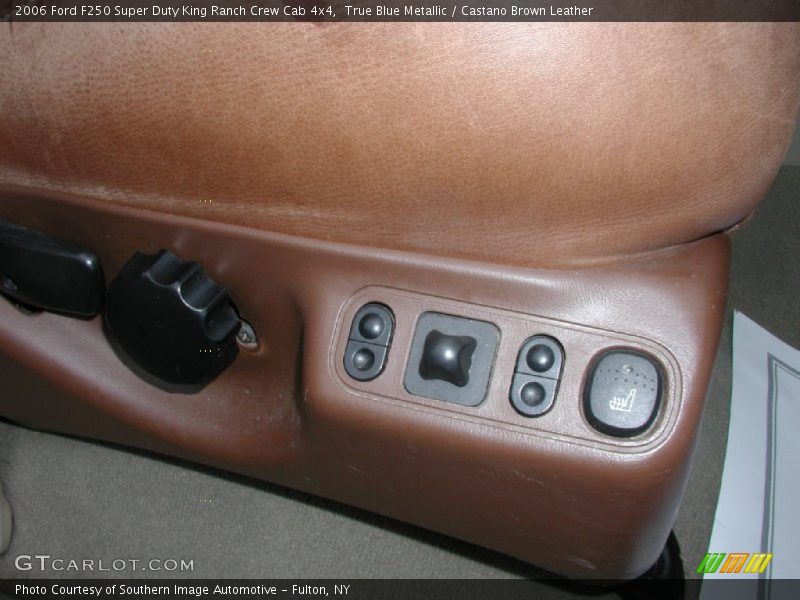 True Blue Metallic / Castano Brown Leather 2006 Ford F250 Super Duty King Ranch Crew Cab 4x4