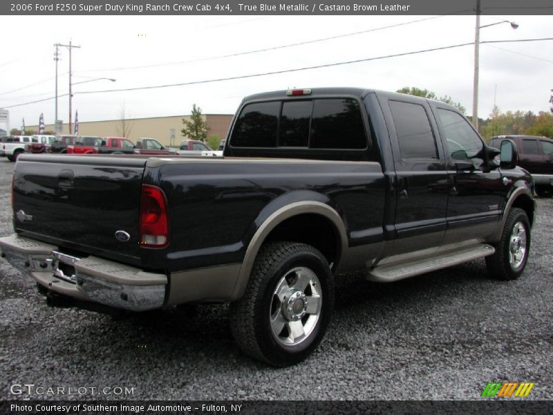True Blue Metallic / Castano Brown Leather 2006 Ford F250 Super Duty King Ranch Crew Cab 4x4