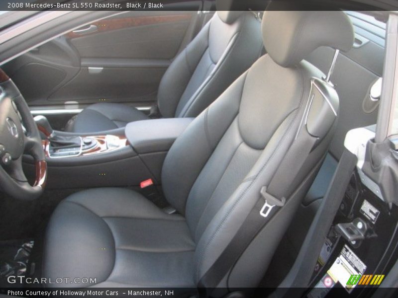 Black / Black 2008 Mercedes-Benz SL 550 Roadster