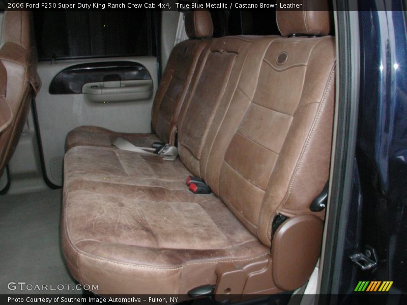 True Blue Metallic / Castano Brown Leather 2006 Ford F250 Super Duty King Ranch Crew Cab 4x4