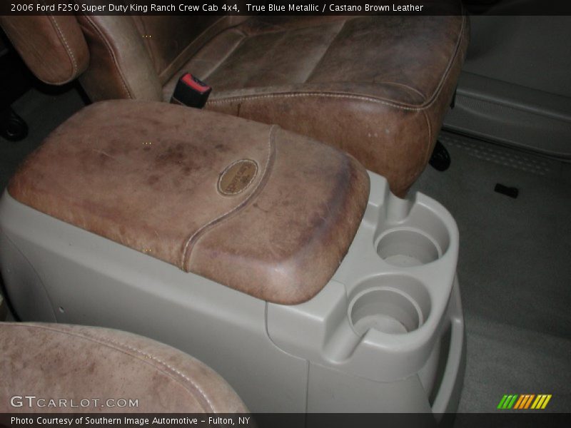 True Blue Metallic / Castano Brown Leather 2006 Ford F250 Super Duty King Ranch Crew Cab 4x4