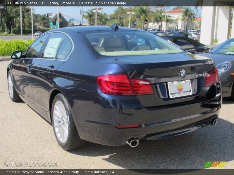 Imperial Blue Metallic / Venetian Beige 2013 BMW 5 Series 535i Sedan