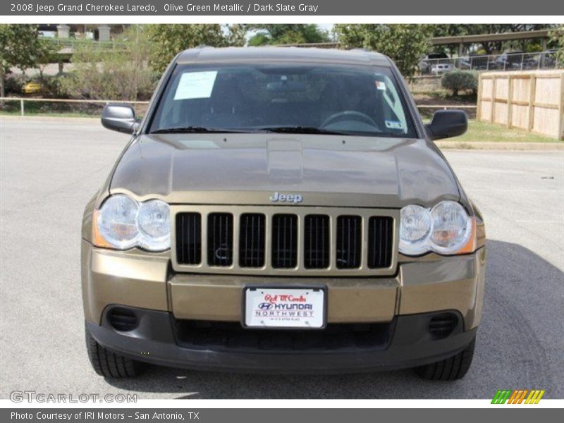 Olive Green Metallic / Dark Slate Gray 2008 Jeep Grand Cherokee Laredo