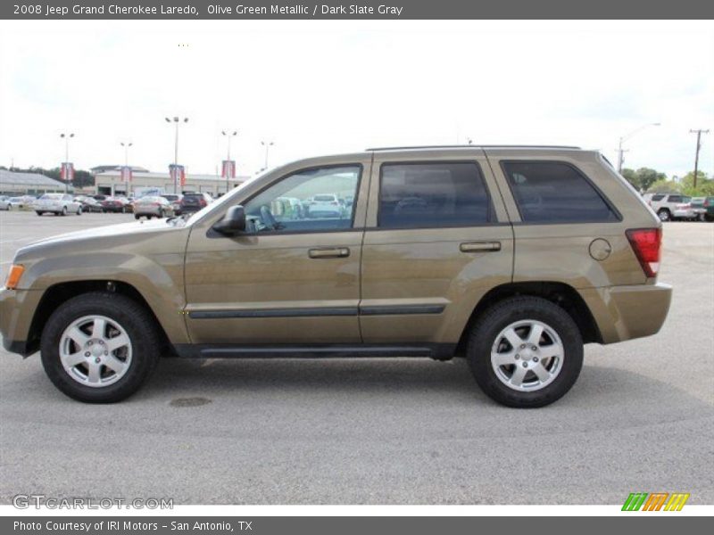 Olive Green Metallic / Dark Slate Gray 2008 Jeep Grand Cherokee Laredo