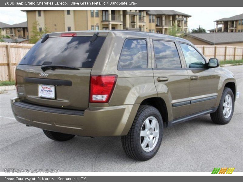 Olive Green Metallic / Dark Slate Gray 2008 Jeep Grand Cherokee Laredo