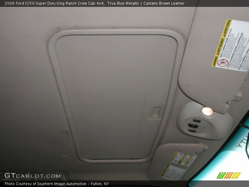 True Blue Metallic / Castano Brown Leather 2006 Ford F250 Super Duty King Ranch Crew Cab 4x4
