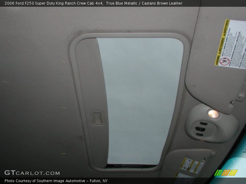True Blue Metallic / Castano Brown Leather 2006 Ford F250 Super Duty King Ranch Crew Cab 4x4