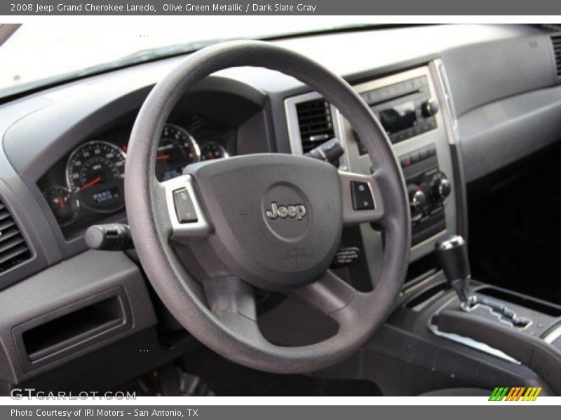 Olive Green Metallic / Dark Slate Gray 2008 Jeep Grand Cherokee Laredo